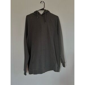 The Normal Brand Mens Charcoal Gray Pullover Hoodie Sweatshirt Size L